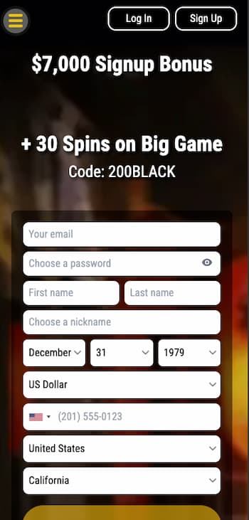 An image of the app from Black Lotus, a popular option among the best real money slot apps.